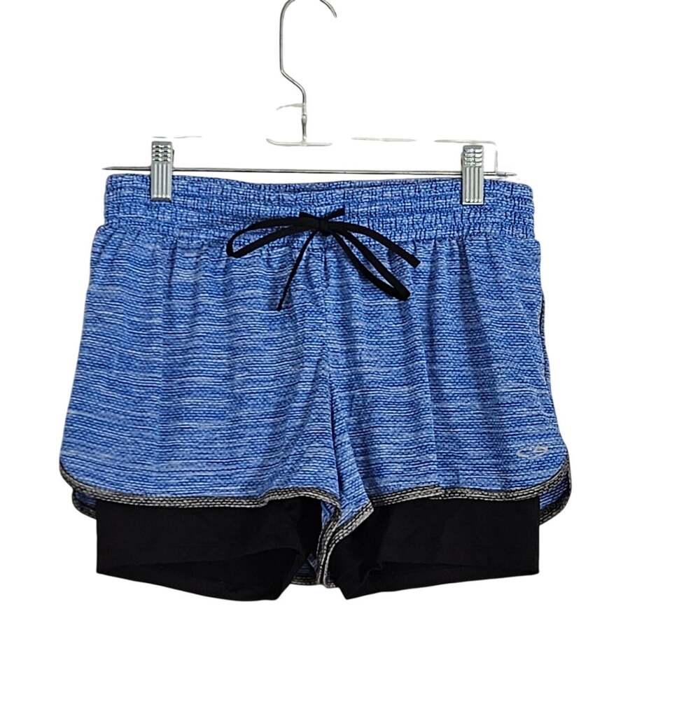 Champion Duo Shorts Women Sz M Blue Black NWT Athletic